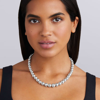 Caviar Bubbly Graduated 6- Bead Necklace