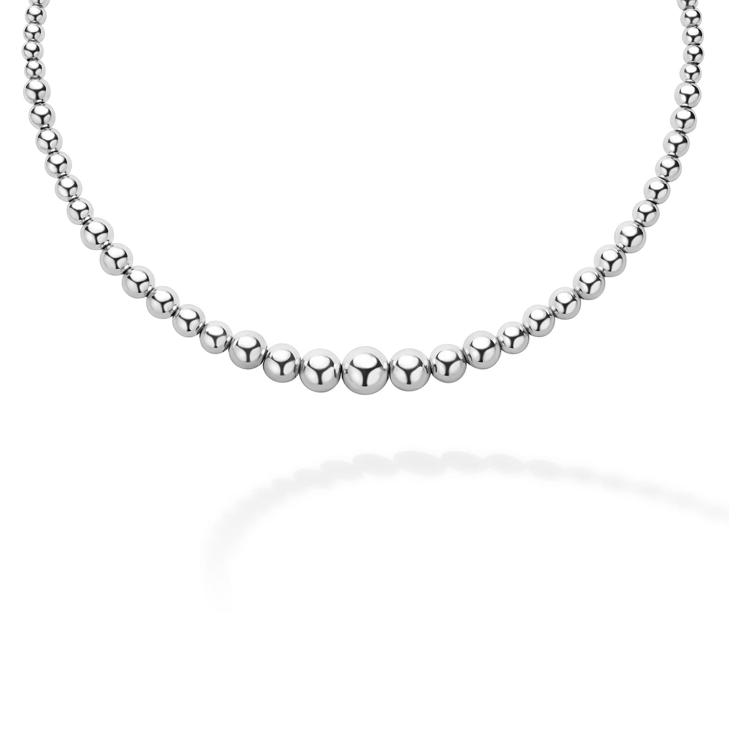 Caviar Bubbly Petite Graduated Bead Necklace