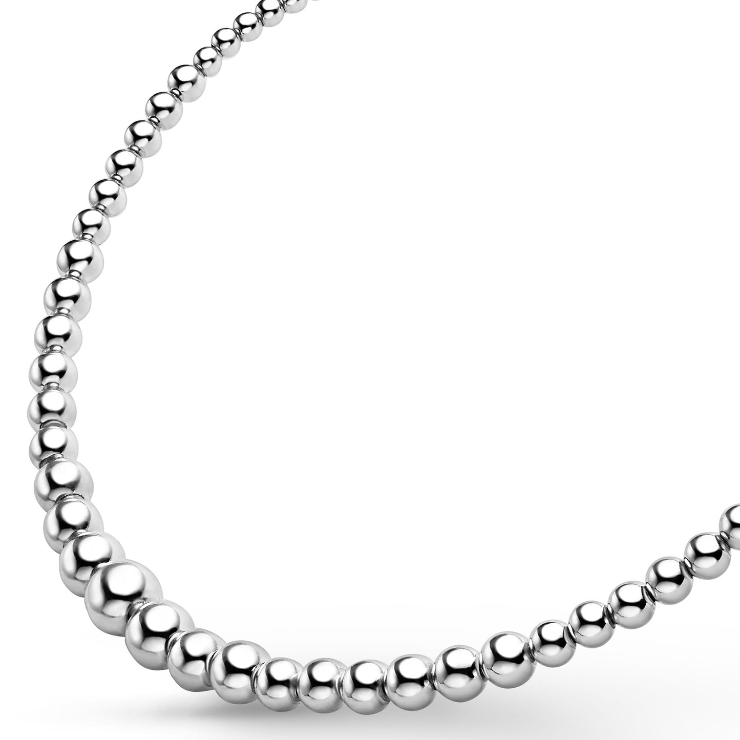 Caviar Bubbly Petite Graduated Bead Necklace