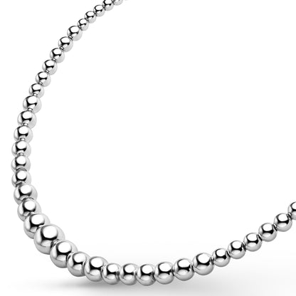 Caviar Bubbly Petite Graduated Bead Necklace