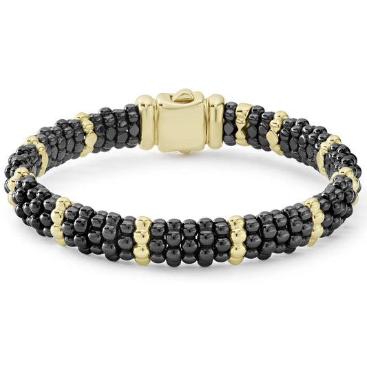 Black caviar bracelet by Lagos