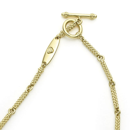 Superfine Caviar Link Toggle Bracelet