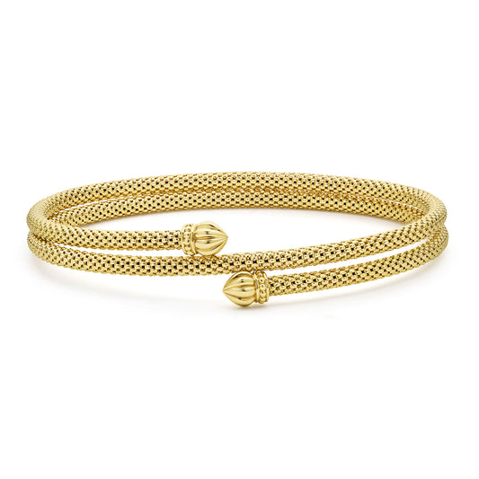 18K Gold Double Wrap Bracelet