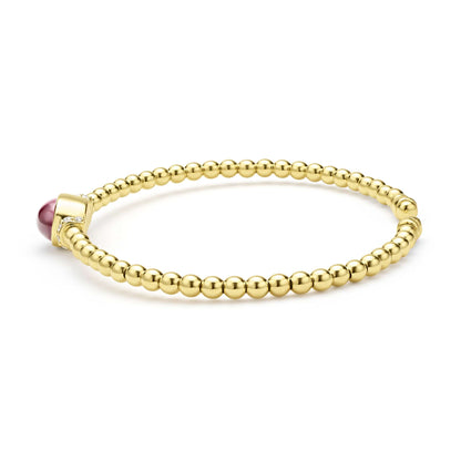 Gold Diamond And Rhodolite Garnet Cuff Bracelet