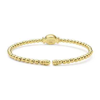 Gold Diamond And Rhodolite Garnet Cuff Bracelet
