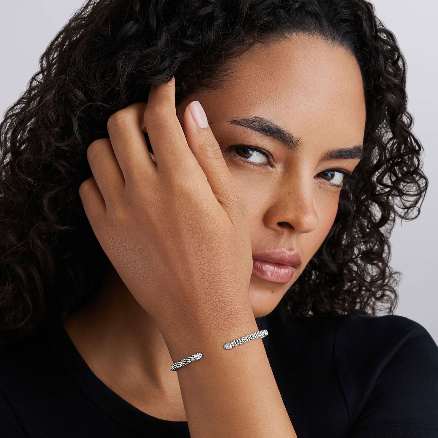 Caviar 6 Bar Mini Versa Torque Bracelet