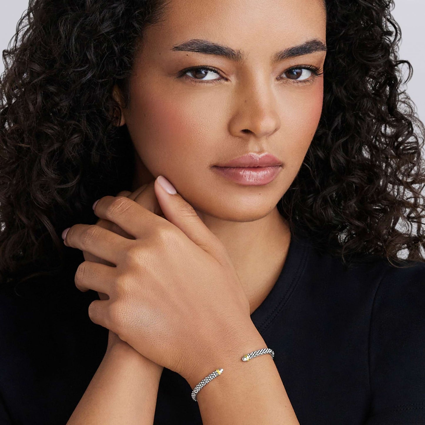 Caviar 6 Bar Mini Versa Torque Bracelet