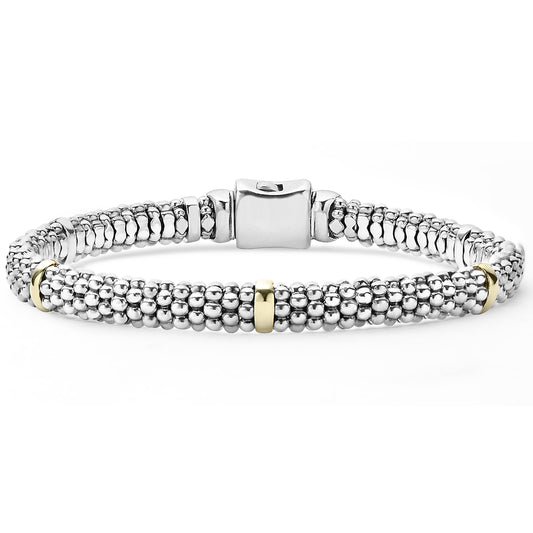 18K Gold and Sterling Silver Bracelet