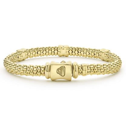 Three Station X With Diamond Rope Bracelet