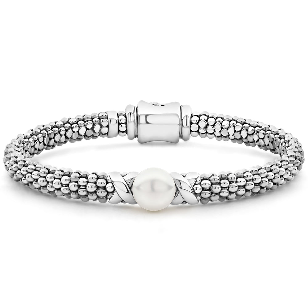 Sterling Silver and Pearl Bracelet