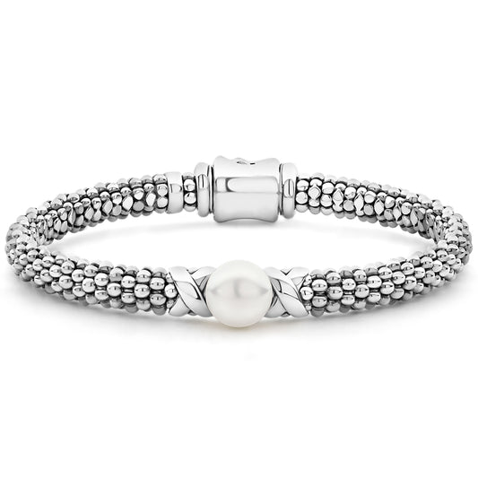 Sterling Silver and Pearl Bracelet