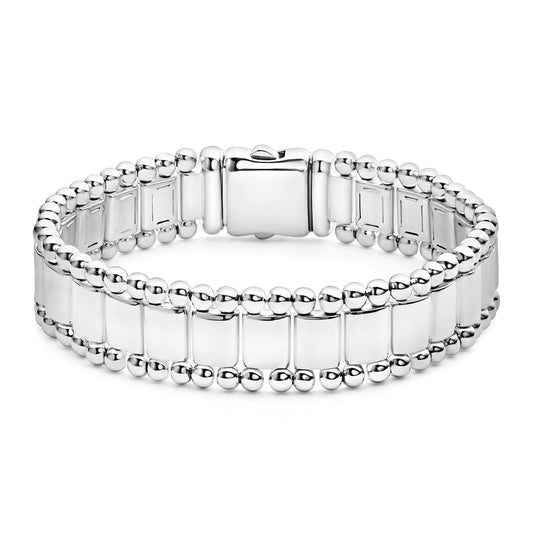 18K Gold and Sterling Silver Link Bracelet