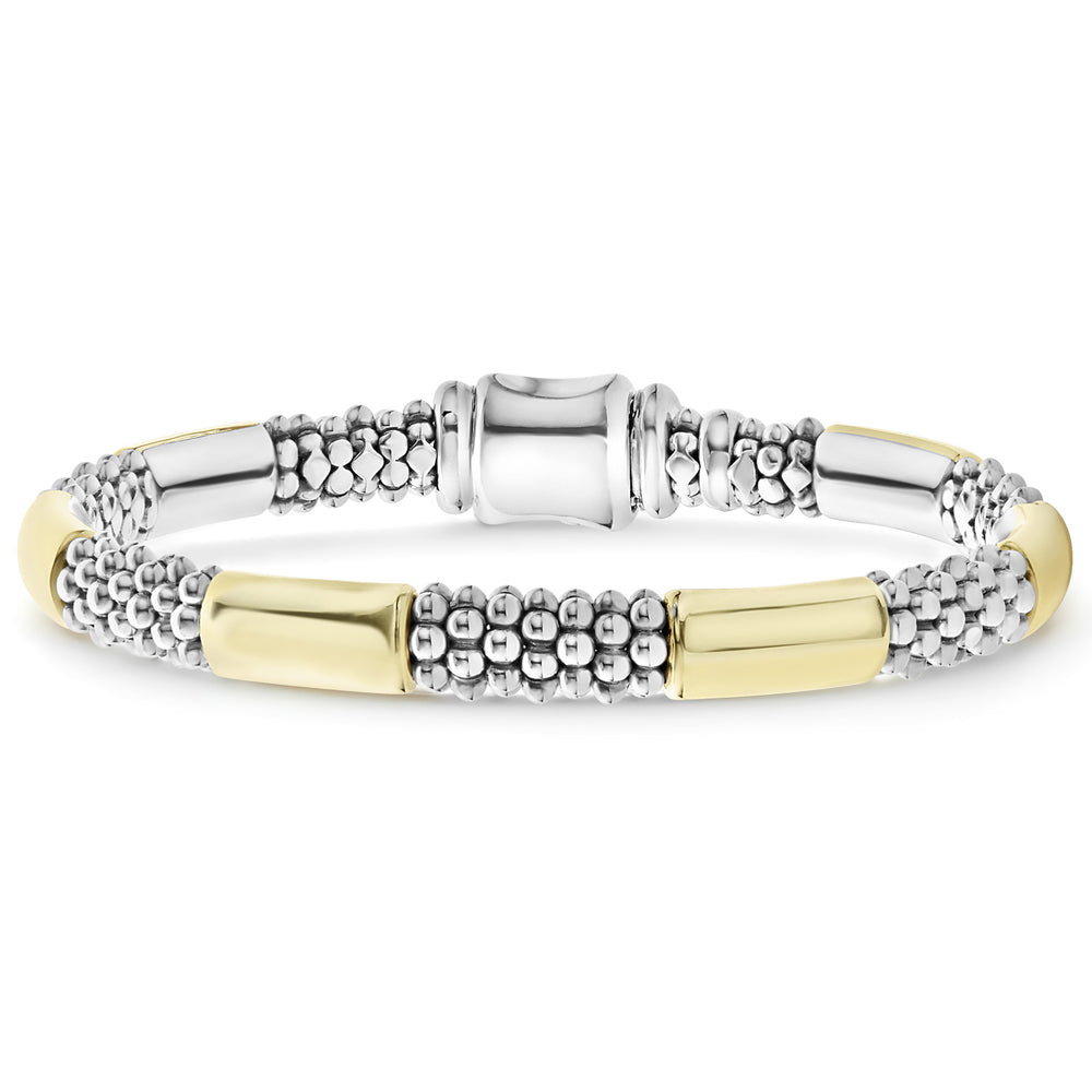 18K Gold and Sterling Silver Bracelet