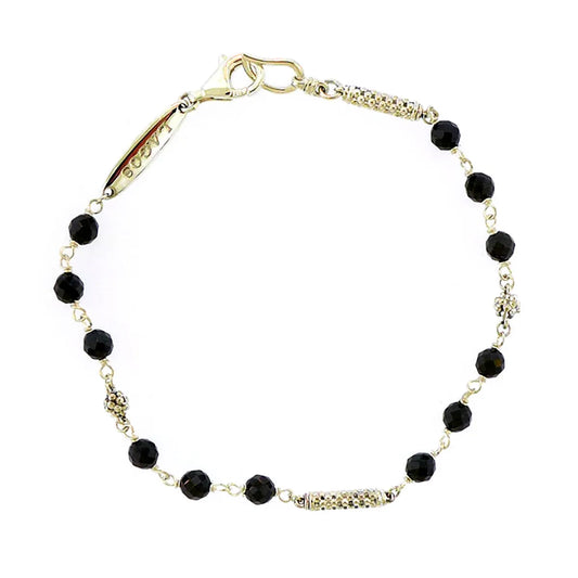 Lagos Caviar Icon Black Ceramic Bracelet