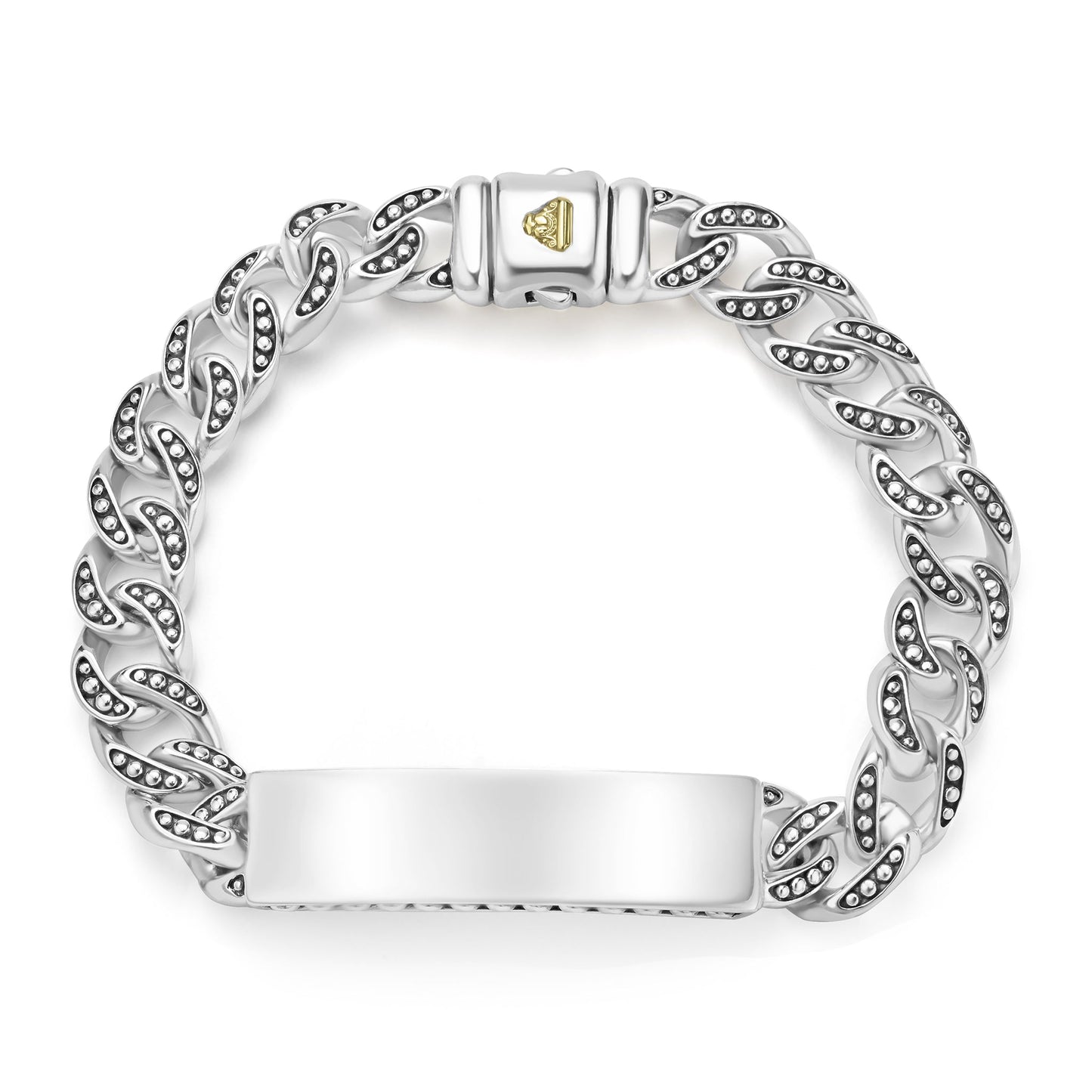 Mens Engraveable Id Curb Link Bracelet