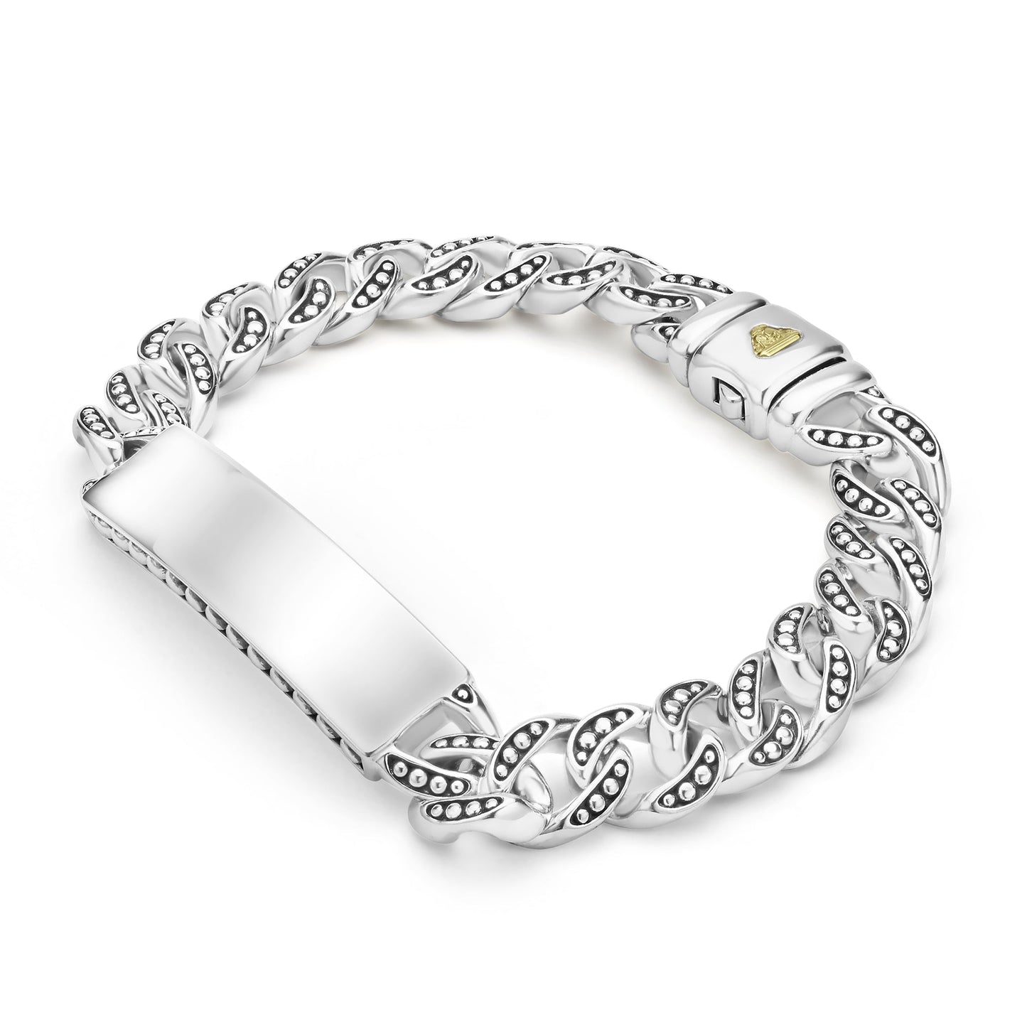 Mens Engraveable Id Curb Link Bracelet