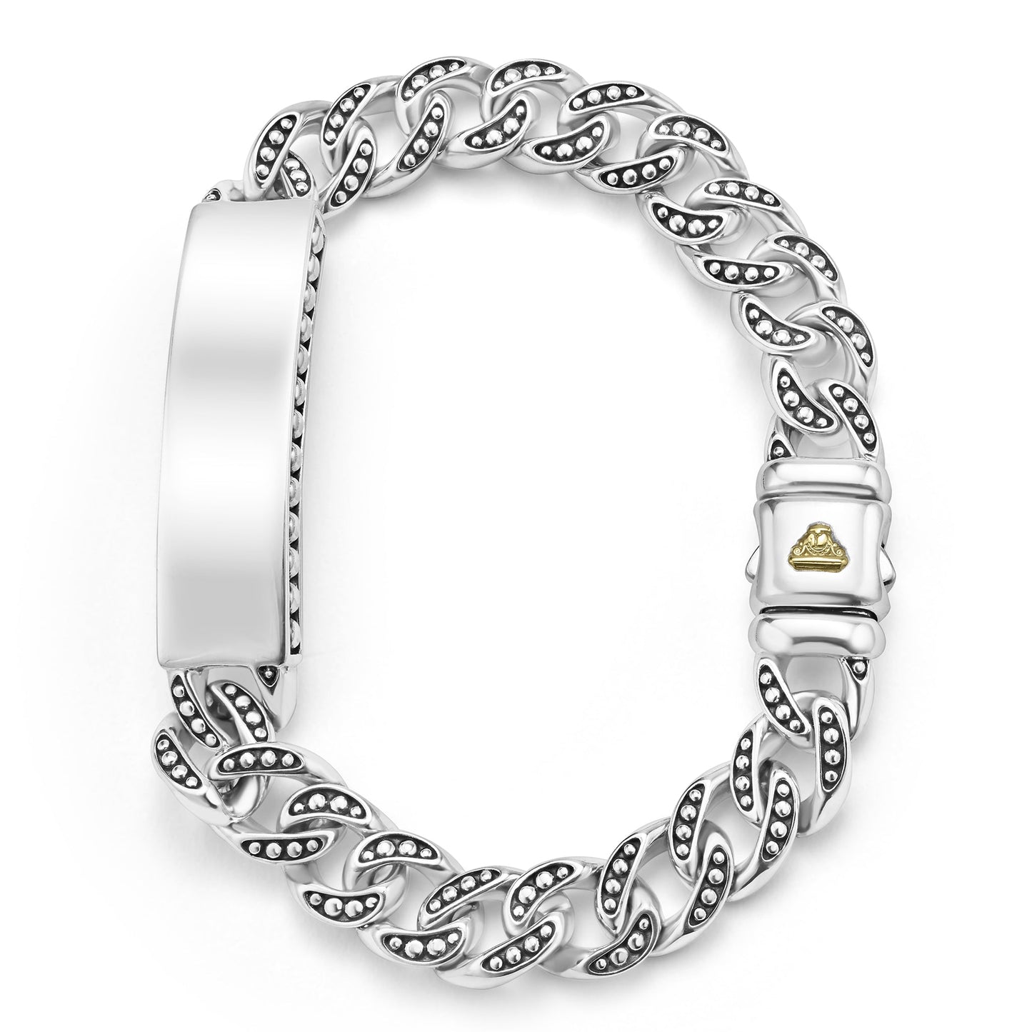 Mens Engraveable Id Curb Link Bracelet