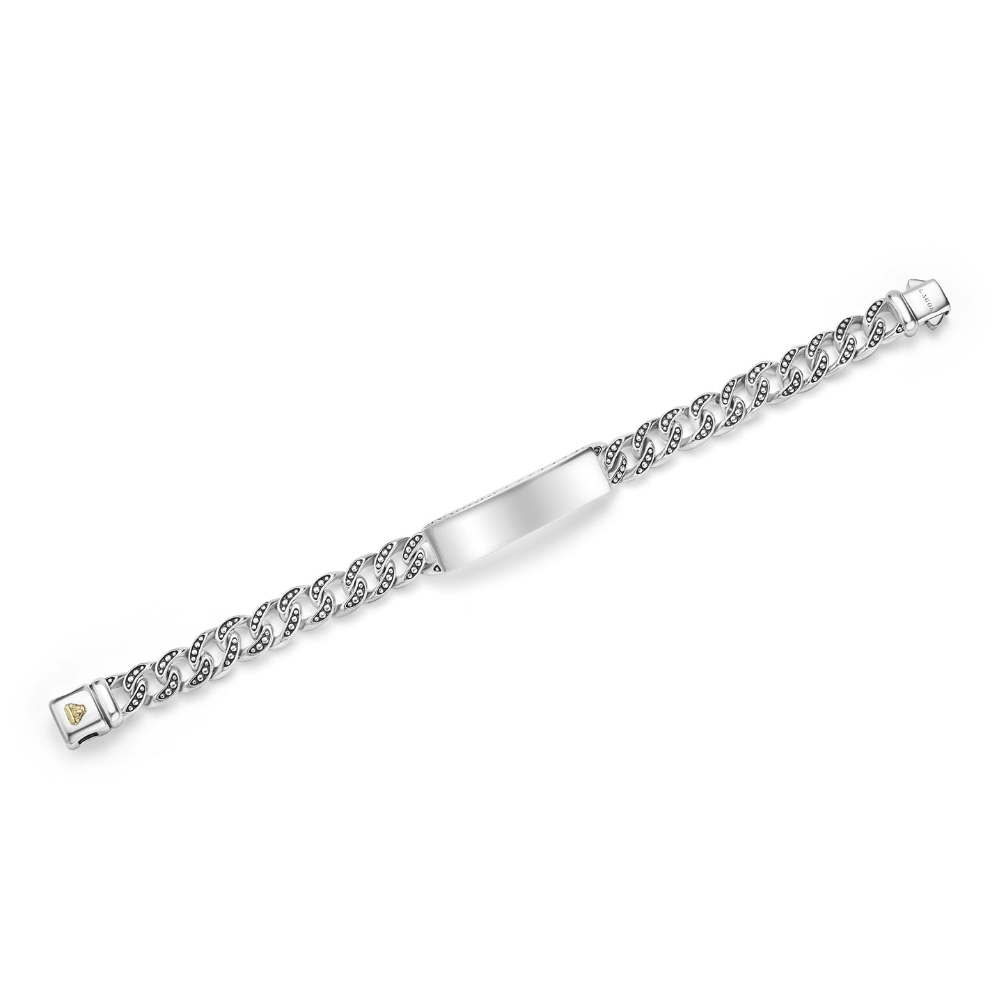Mens Engraveable Id Curb Link Bracelet