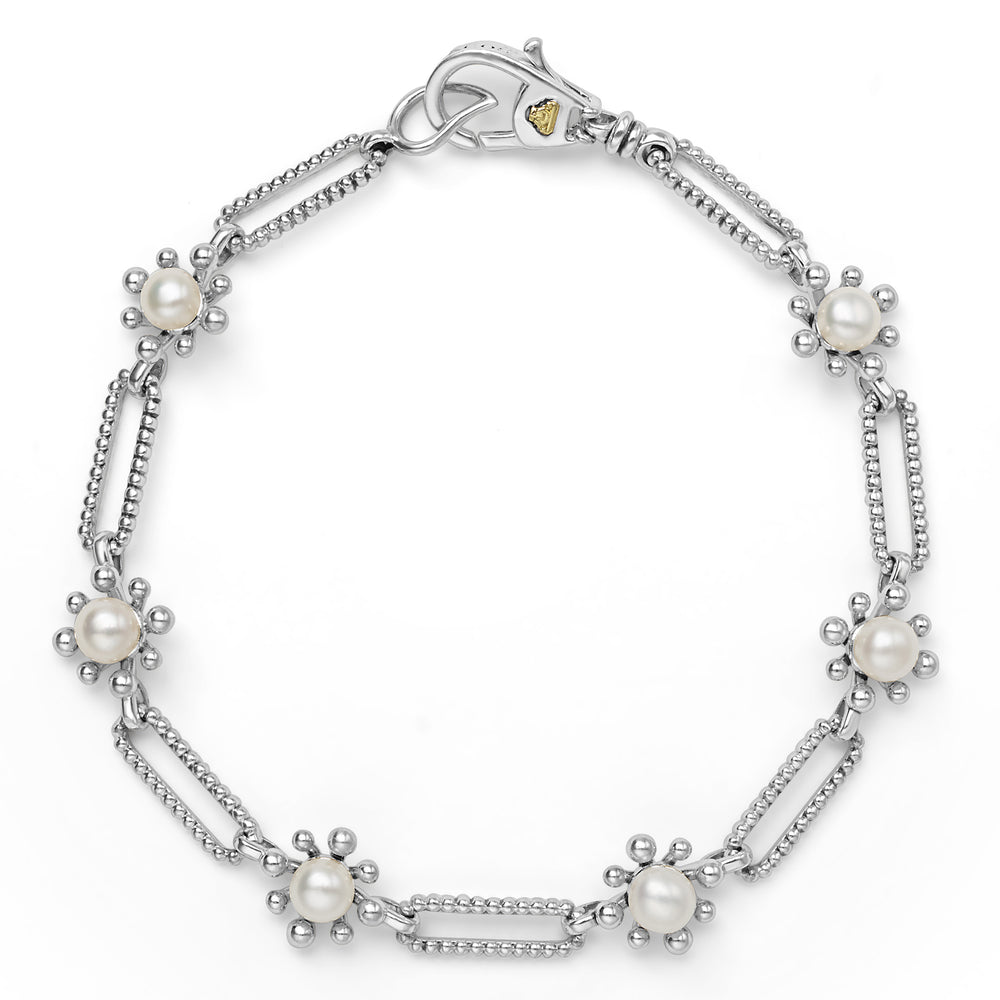 Sterling Silver and Pearl Bracelet