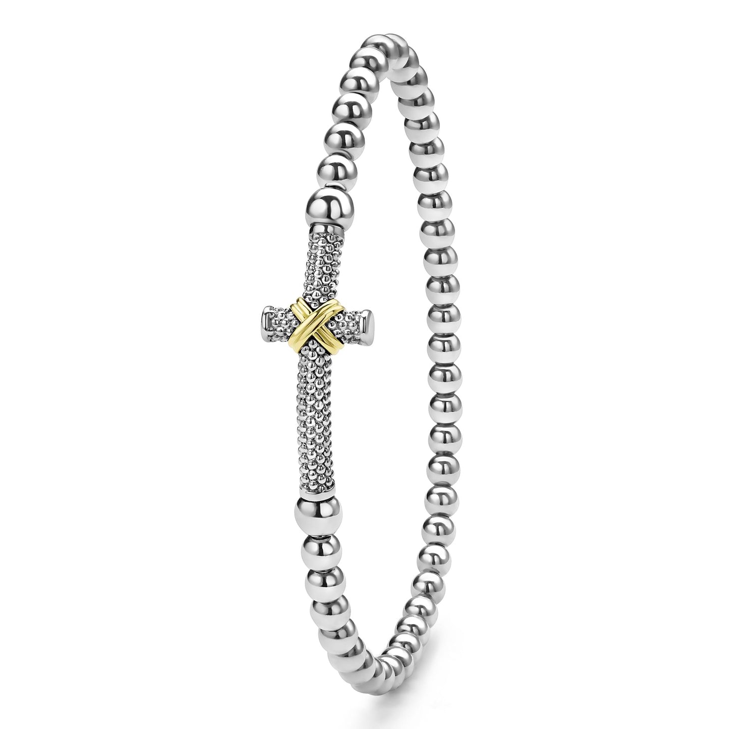 Caviar Cross Stretch Bracelet