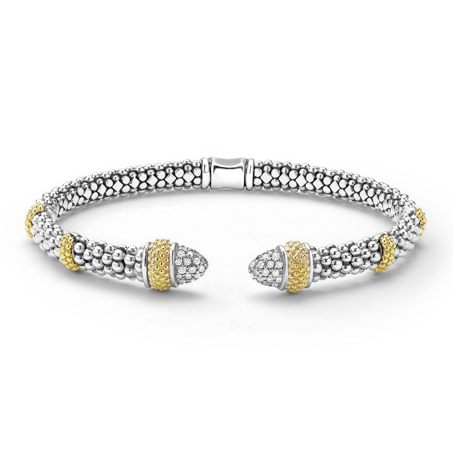 Caviar Diamond Versa Torque Bracelet