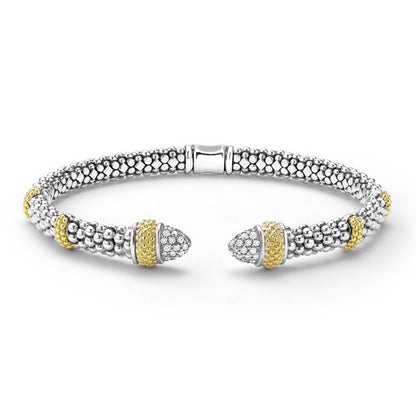 Caviar Diamond Versa Torque Bracelet
