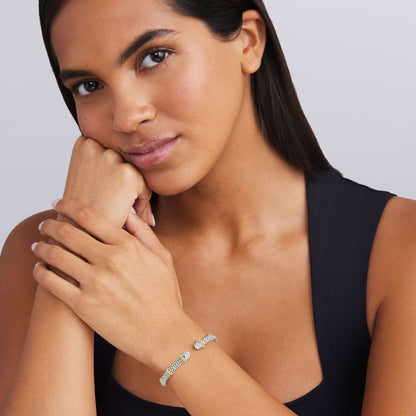 Caviar Diamond Versa Torque Bracelet