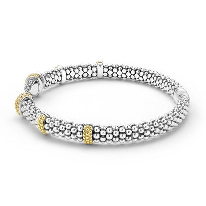 Caviar Diamond Versa Torque Bracelet