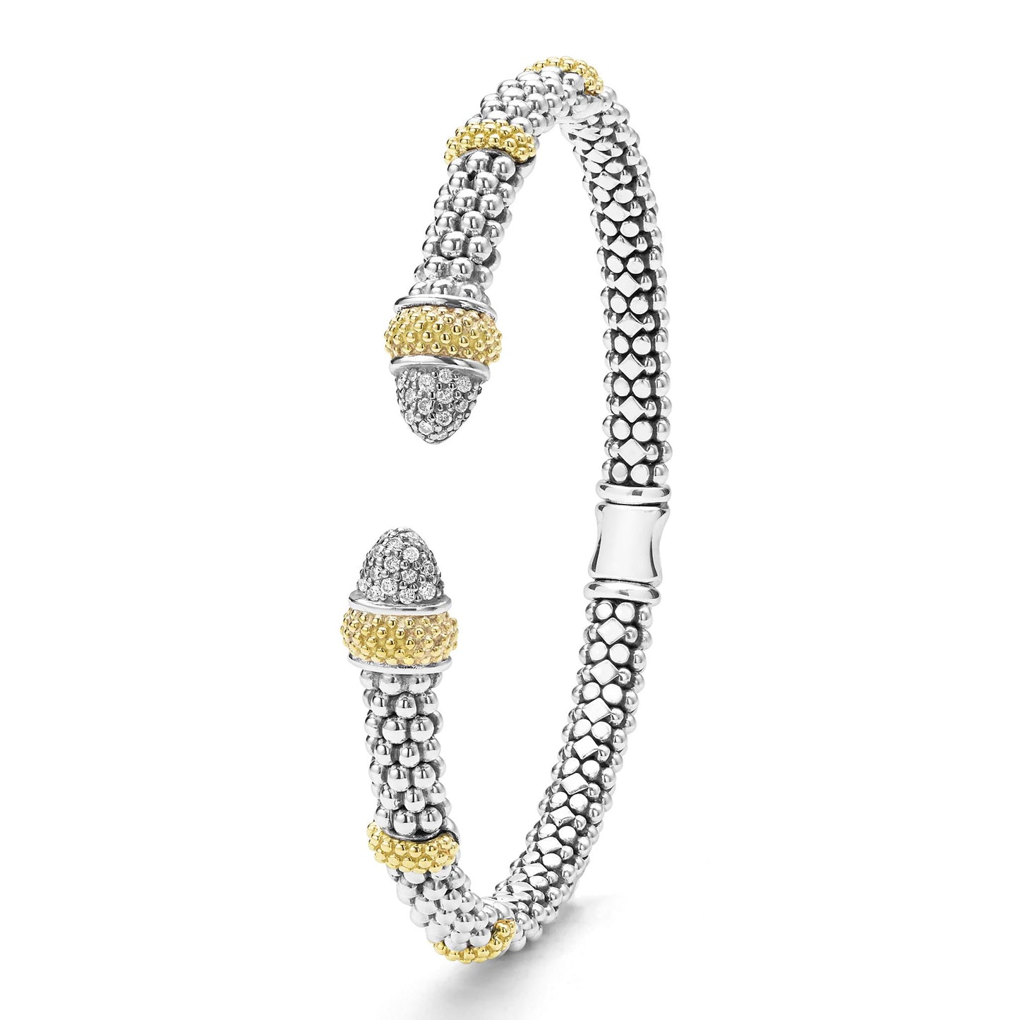 Caviar Diamond Versa Torque Bracelet