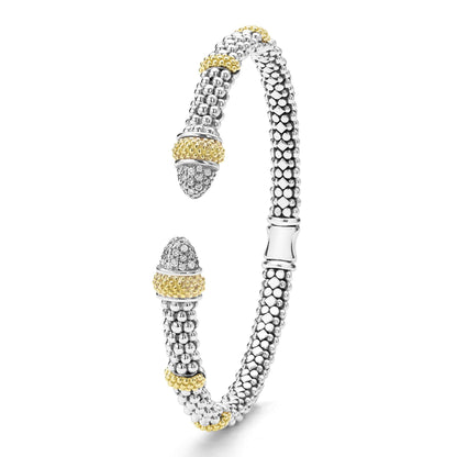 Caviar Diamond Versa Torque Bracelet