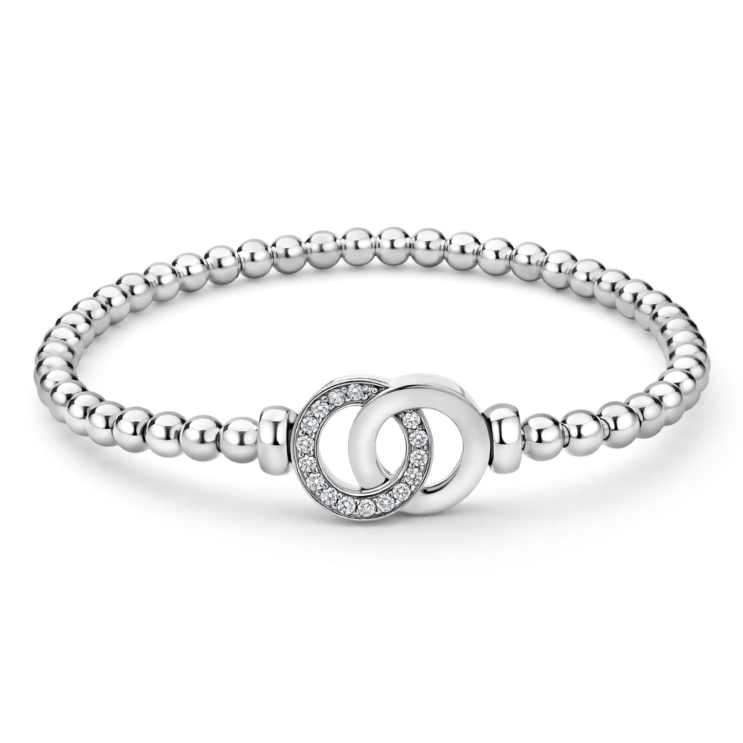 Interlocking Diamond Stretch Bracelet
