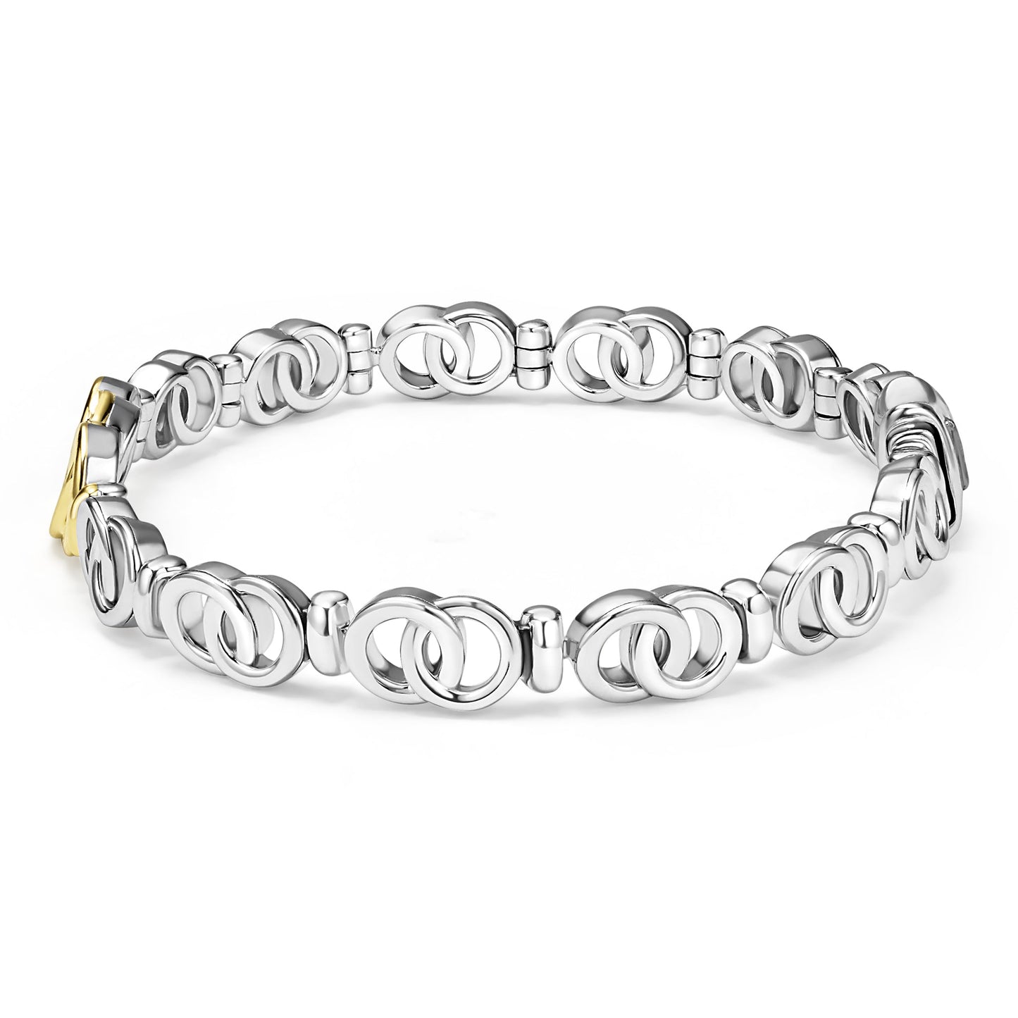 Petite Interclocking Diamond 7- Taper Link Bracelet