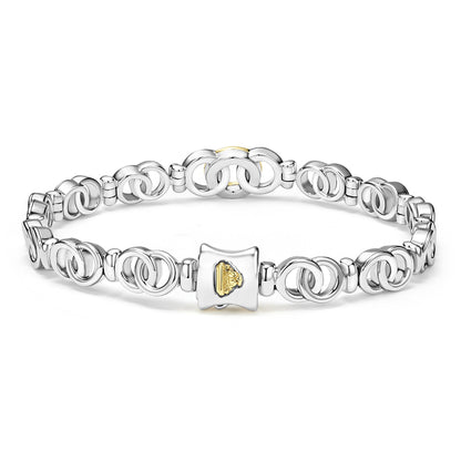 Petite Interclocking Diamond 7- Taper Link Bracelet