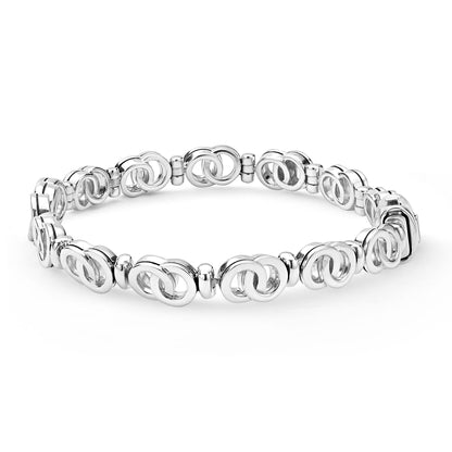 Petite Interclocking Diamond 7- Taper Link Bracelet