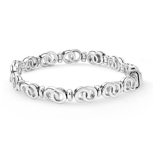 Petite Interclocking Diamond 7- Taper Link Bracelet