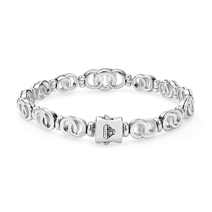 Petite Interclocking Diamond 7- Taper Link Bracelet