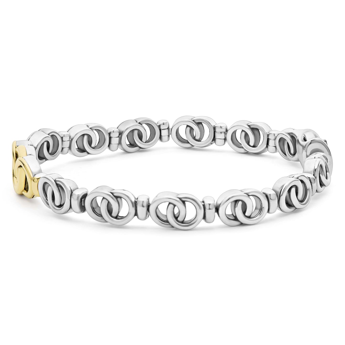 Petite Interclocking Diamond 7- Taper Link Bracelet