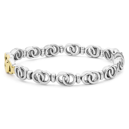 Petite Interclocking Diamond 7- Taper Link Bracelet