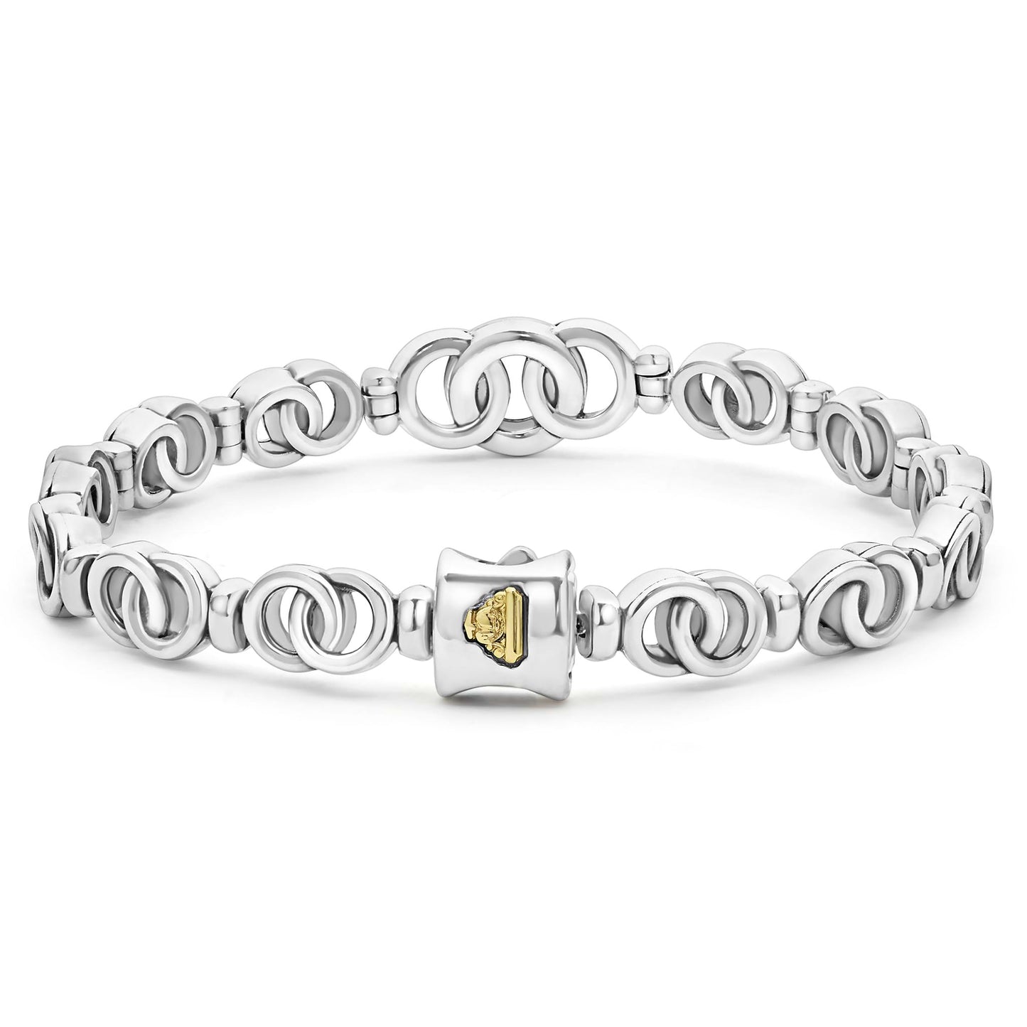Petite Interclocking Diamond 7- Taper Link Bracelet
