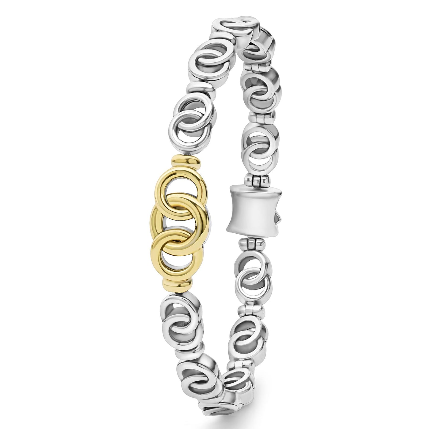 Petite Interclocking Diamond 7- Taper Link Bracelet