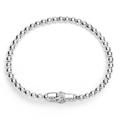 Caviar Star Of David Stretch Bracelet
