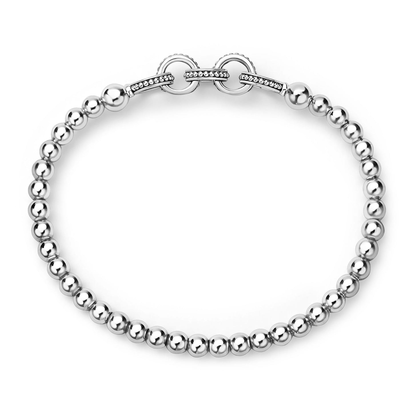 Caviar Chain Station Stretch Bracelet