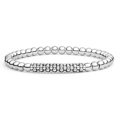 Caviar Beaded Bar Stretch Bracelet