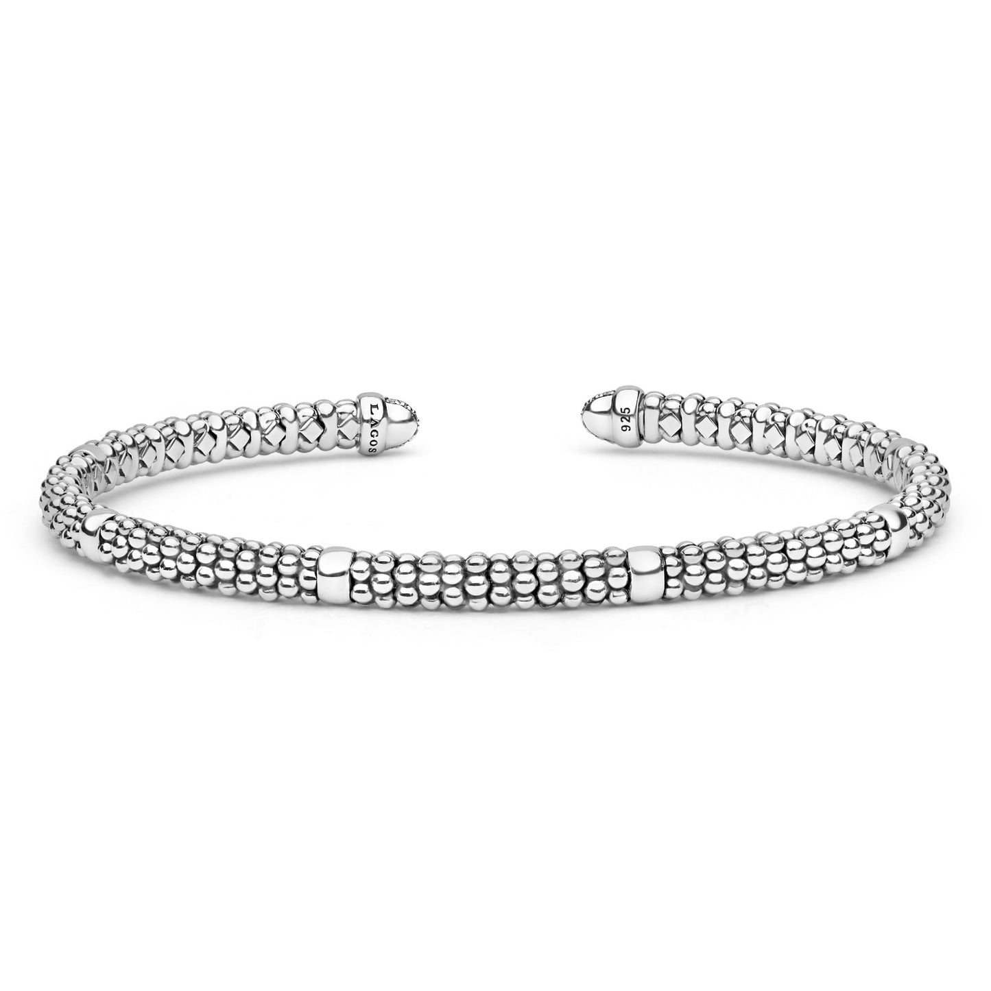 Caviar 6 Bar Mini Versa Torque Bracelet