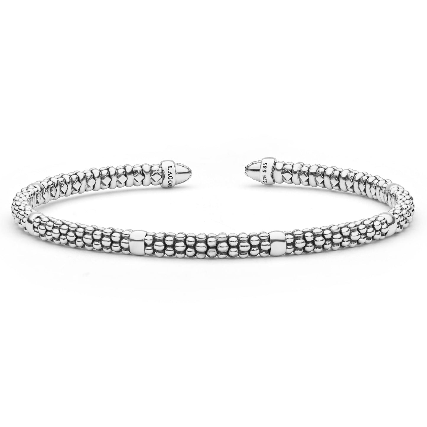 Caviar 6 Bar Mini Versa Torque Bracelet