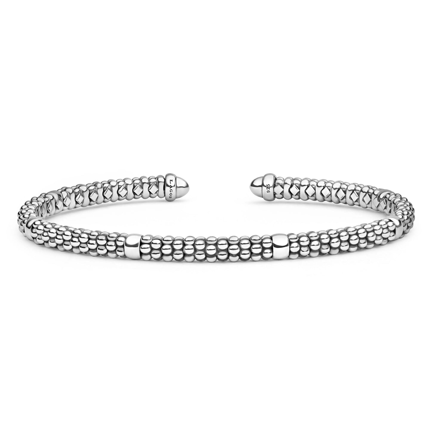 Caviar 6 Bar Mini Versa Torque Bracelet