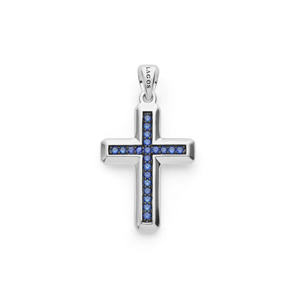 Mens Emerald Cross Amulet