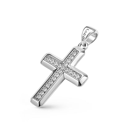 Mens Emerald Cross Amulet