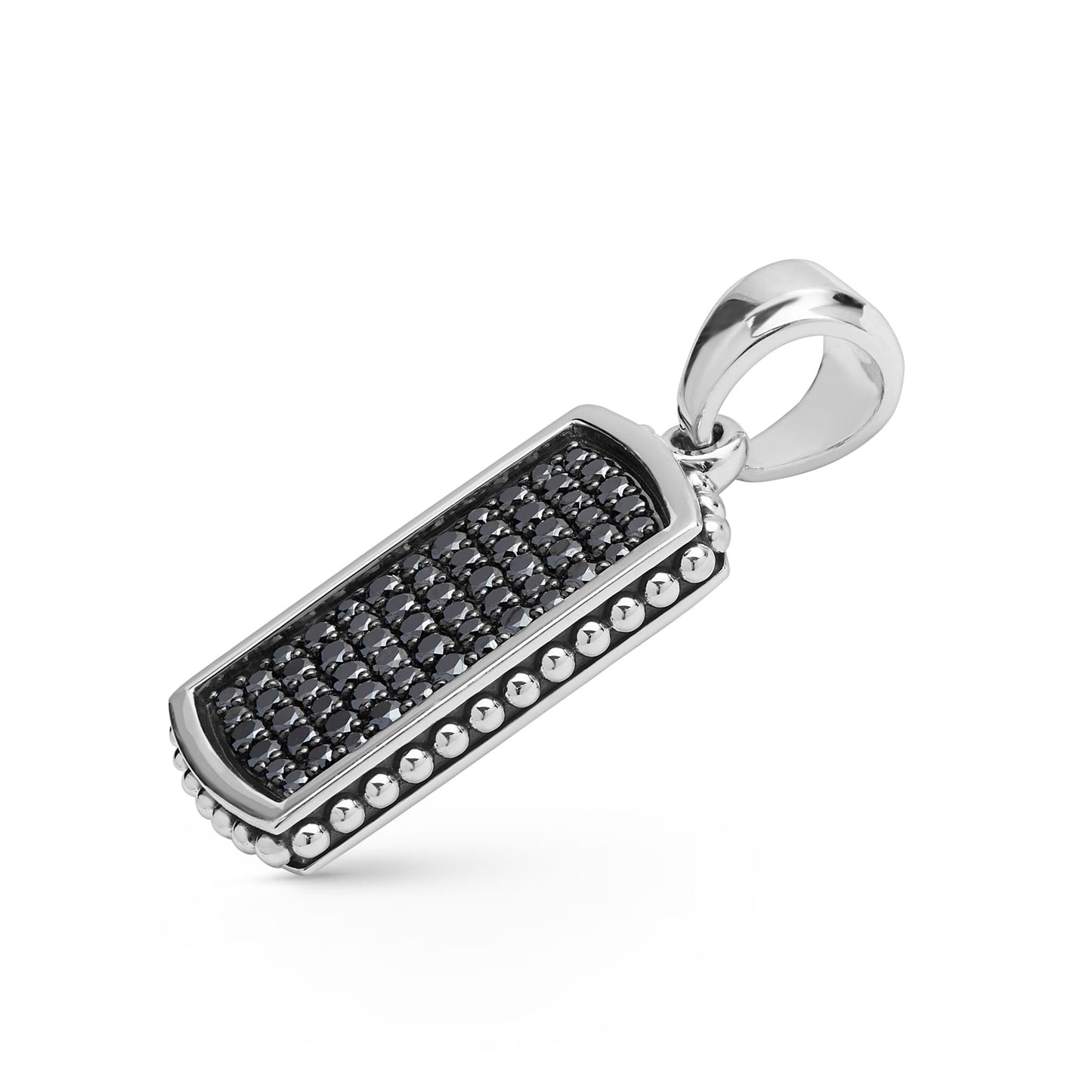 Mens Diamond Id Tag Amulet
