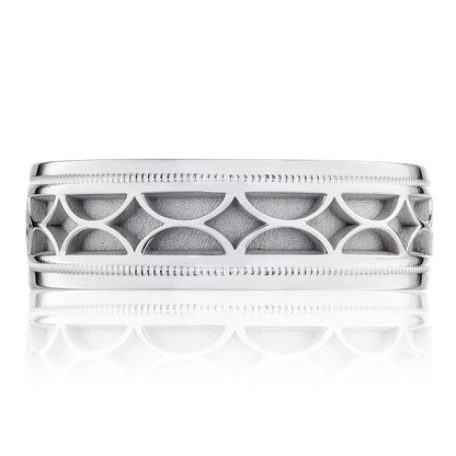 Tacori 18K White Gold High Polish Finish Wedding Band
